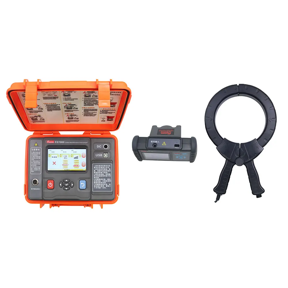 ES7060 Cable Identification Instrument Live Wire Power Failure Cable Detector 6Ah Lithium Battery Firmware Updated USB DSP Mode