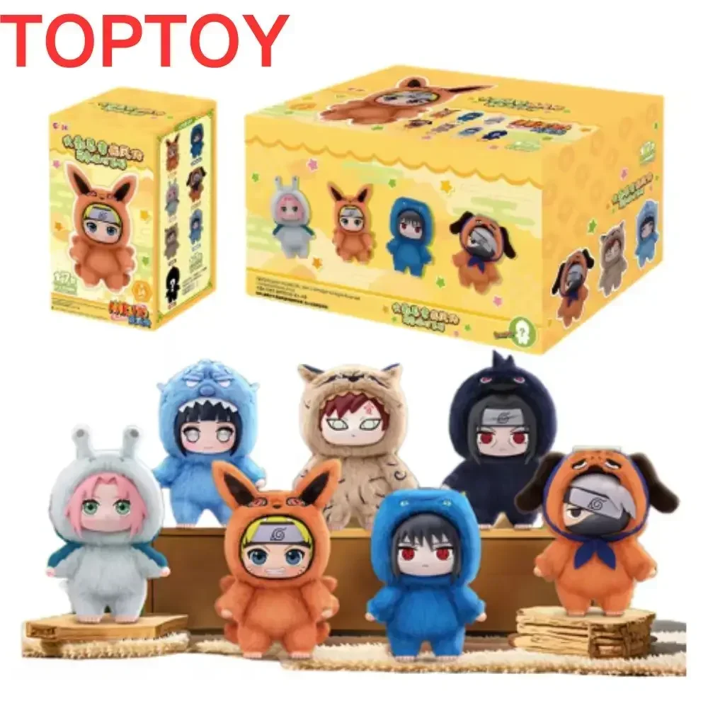 2025 en Stock Original juguete superior Naruto EAKI Linda bestia fiesta Sasuke vinilo Linda caja ciega de felpa figura colgante regalo