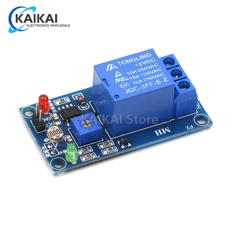 5V 12V Light Photoswitch Sensor Switch LDR Photoresistor Relay Module Light Detection Photosensitive Sensor Board