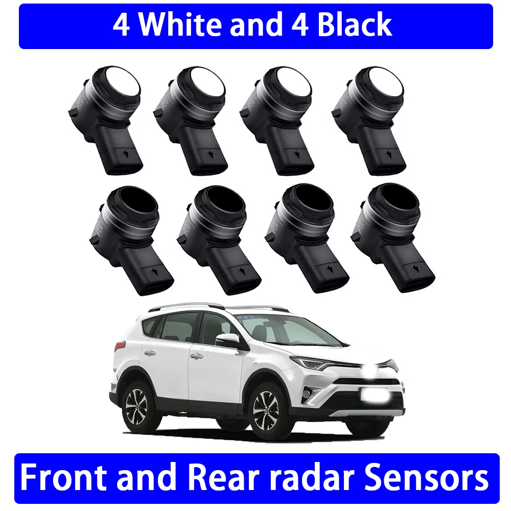 ZhuCamX Voor Achter Parkeersensor Assistentie Backup Radar Zoemer Systeem voor Toyota RAV4 XA40 2013 2014 2015 2016 2017 2018