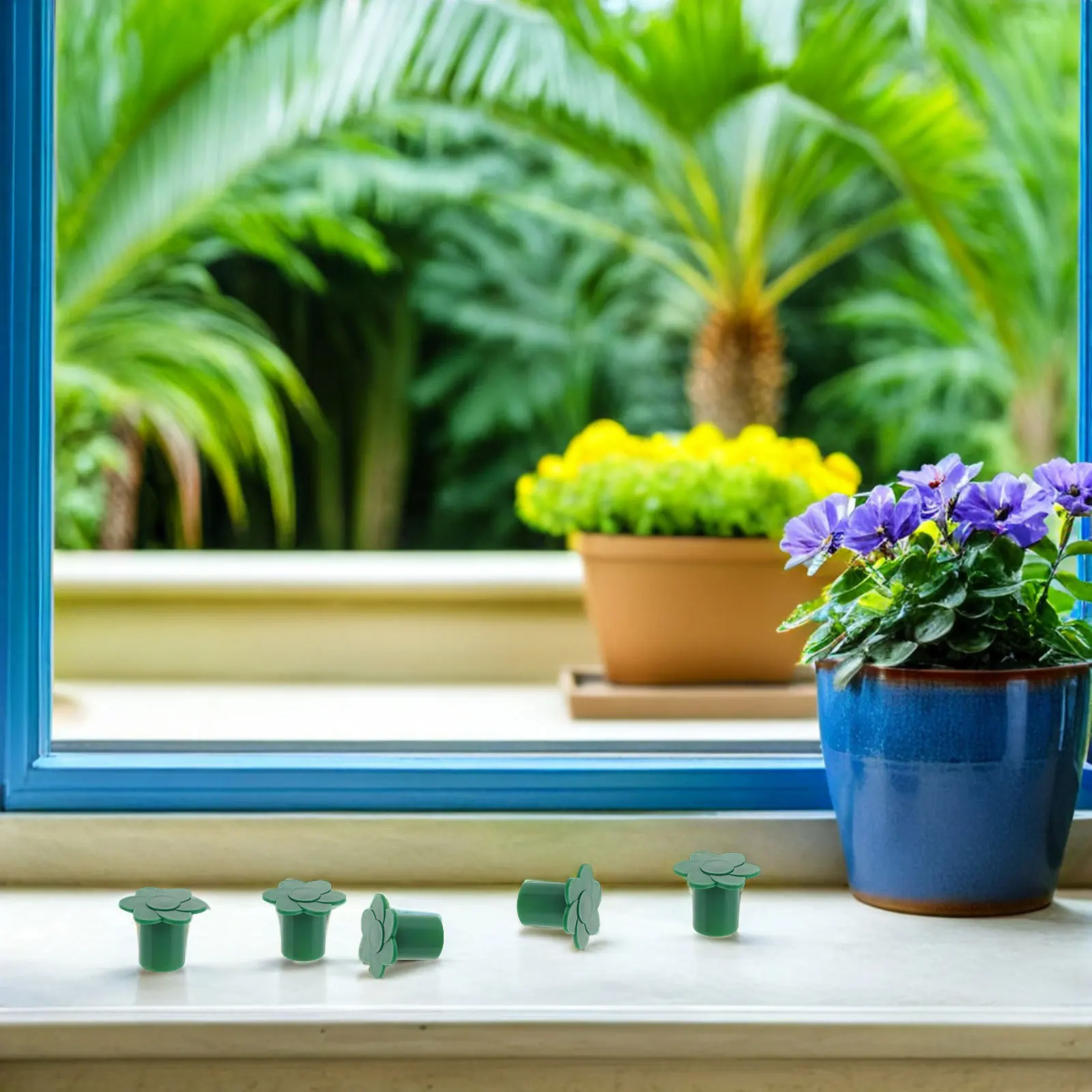 

40Pcs Garden Cane Sleeve Covers Plastic Bamboo Stick Protectors Outdoor Cane Toppers Plant Support Safety Covers