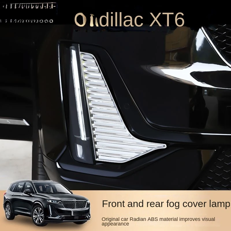 Cadillac Xt6 Modified Xt6 with Front Fog Lamp Frame Driving Lampshade Highlight Strip Decorative Body Sticker