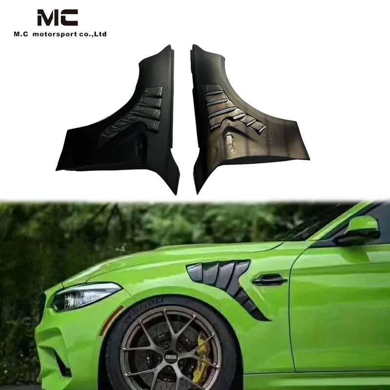 Half Carbon Fiber M2M2C F87 Side Front Fender Flares OE for BMW 2 Series BMW F87 M2 M2C 2D Hlaf carbon