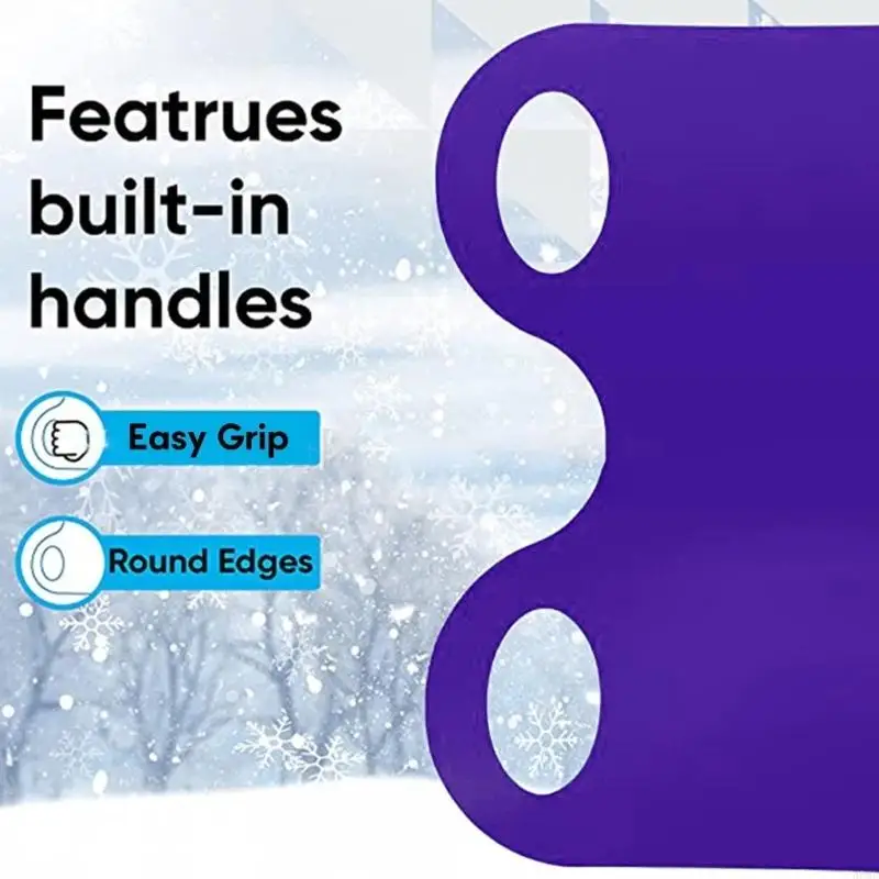 Snow Disc Saucer Sleds Snow Sled Board Winter Skiing Board Snow Outdoor Ski Pads Snowboard Sled for Kid Adult Slider Toy 