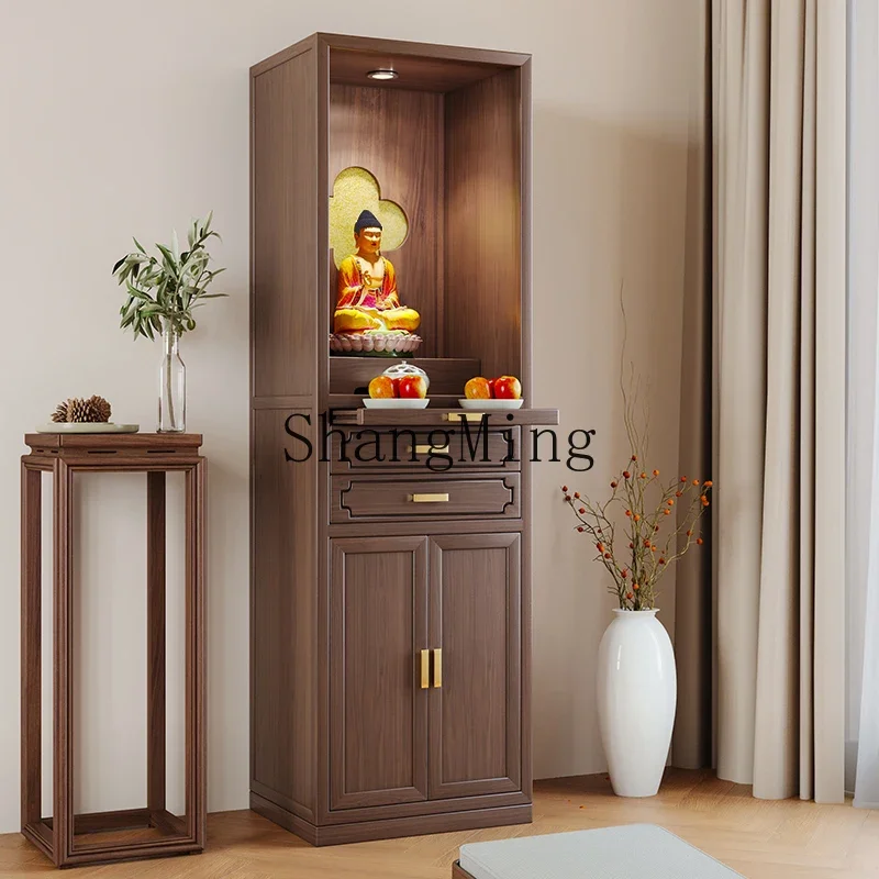 

SM pumping Buddhist shrine vertical cabinet Modern light luxury household God of Wealth Guanyin Shrine shrine Buddhist cabinet