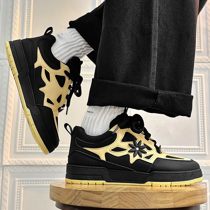 Modische Herrenschuhe Trendige Street-Skateboard-Schuhe Luxusmarke Trainingssneaker Atmungsaktive Freizeitschuhe Tenis Masculino – Detail 23