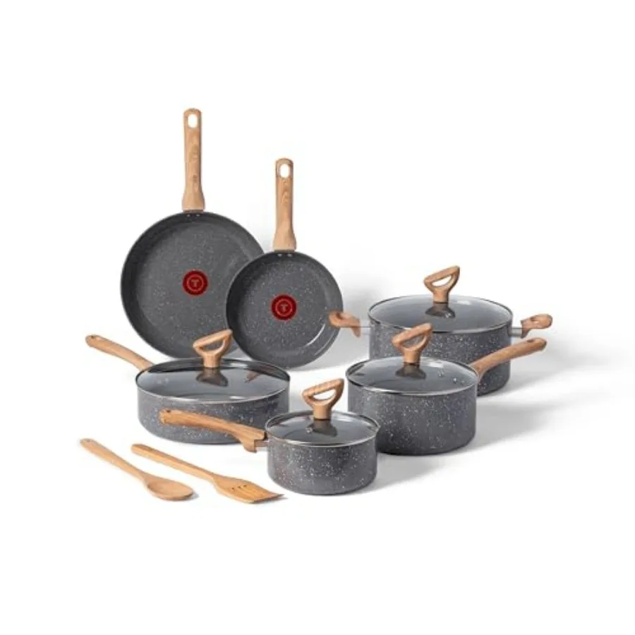 

Revive Ceramic Cookware Sets, Pots and Pans Set Nonstick, 12 pieces,Ceramic Non stick Coated, Fryg Pan, Oven Safe Up To 350°F,