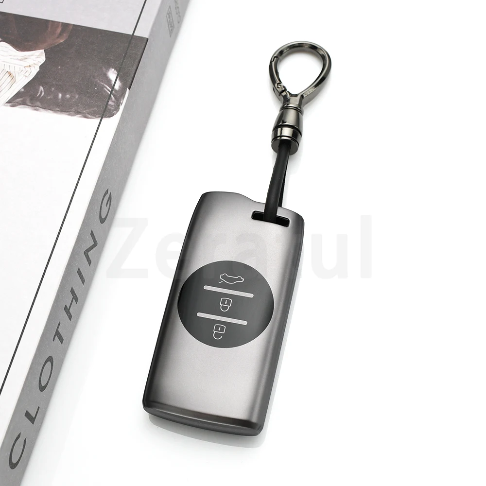 السيارات شل فوب حافظة مفاتيح السيارة غطاء بندقية رمادي بولي يوريثان لشيري تيجو 7 برو 8 برو Exeed تيجو 2 3x أريزو 5 برو Gx 5x EQ7 2021 المحفظة #4