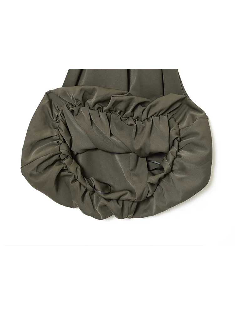 TFMLN جديد إمرأة القوس الدانتيل الرسن تانك القمم بلون أكمام Ruched القمم أنيقة سيدة الموضة عادية مفتوحة الكتفين القمم