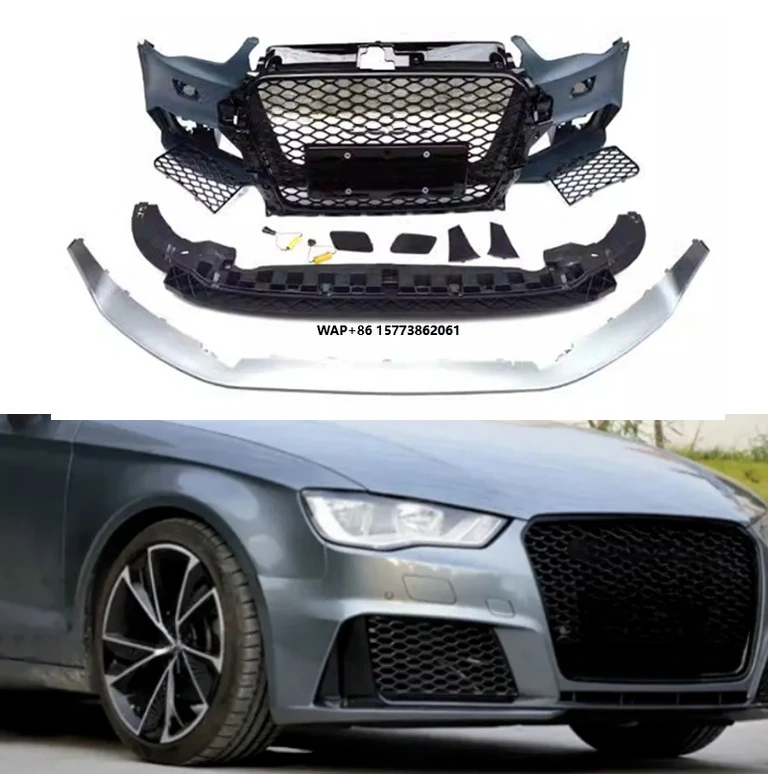 

Full Front Bumper for Rs3 Bumper with Grille for 14-16 A3 Rs3 for Classic Auto Parts