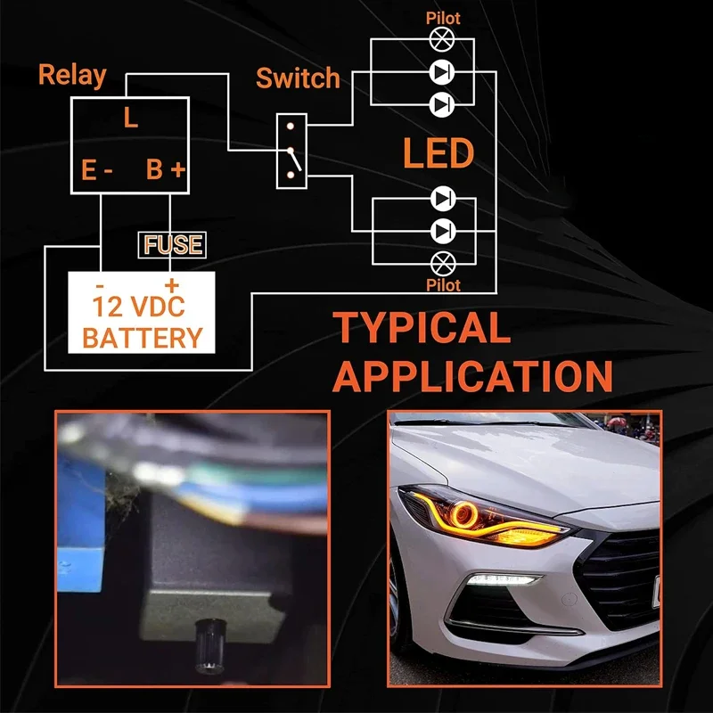 CF13KT CF14KT Universal 3 Pins 12.8V 0.1W-150W Adjustable LED Turn Light Flasher Flash Relay Motorcycle Switch