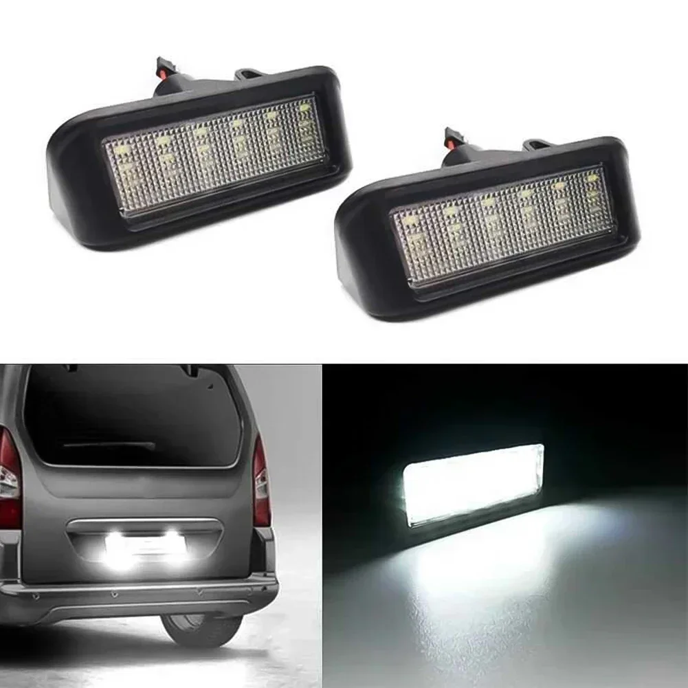 Luces LED Canbus para Matrícula de Peugeot Expert, Partner, Rifter, Citroën Berlingo, Jumpy, Fiat Scudo, Toyota