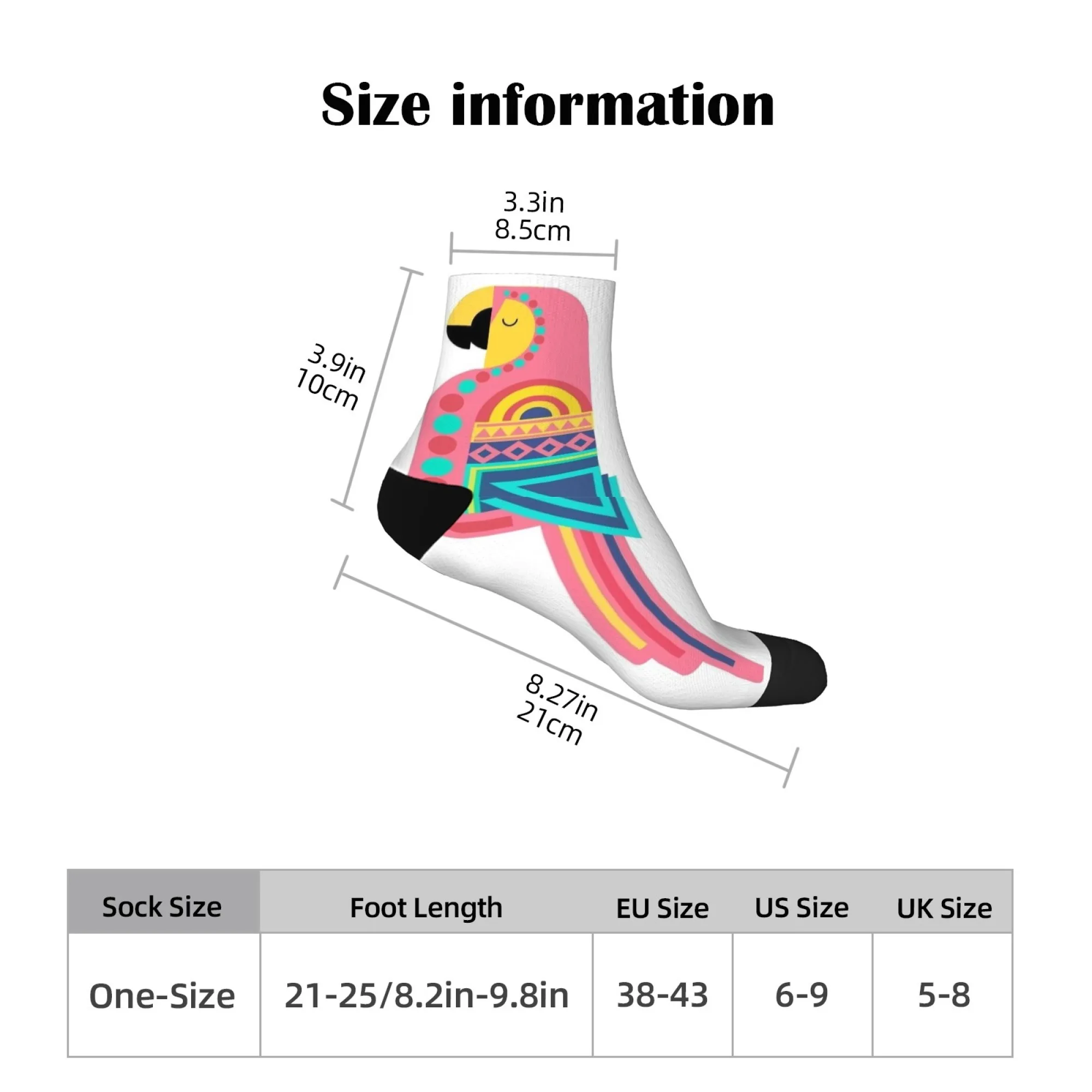 شخصية الطيور الحمراء والخضراء الرجال الجوارب القصيرة الجدة مضحك مجنون ضغط الجوارب لينة مريحة عارضة الهيب هوب
