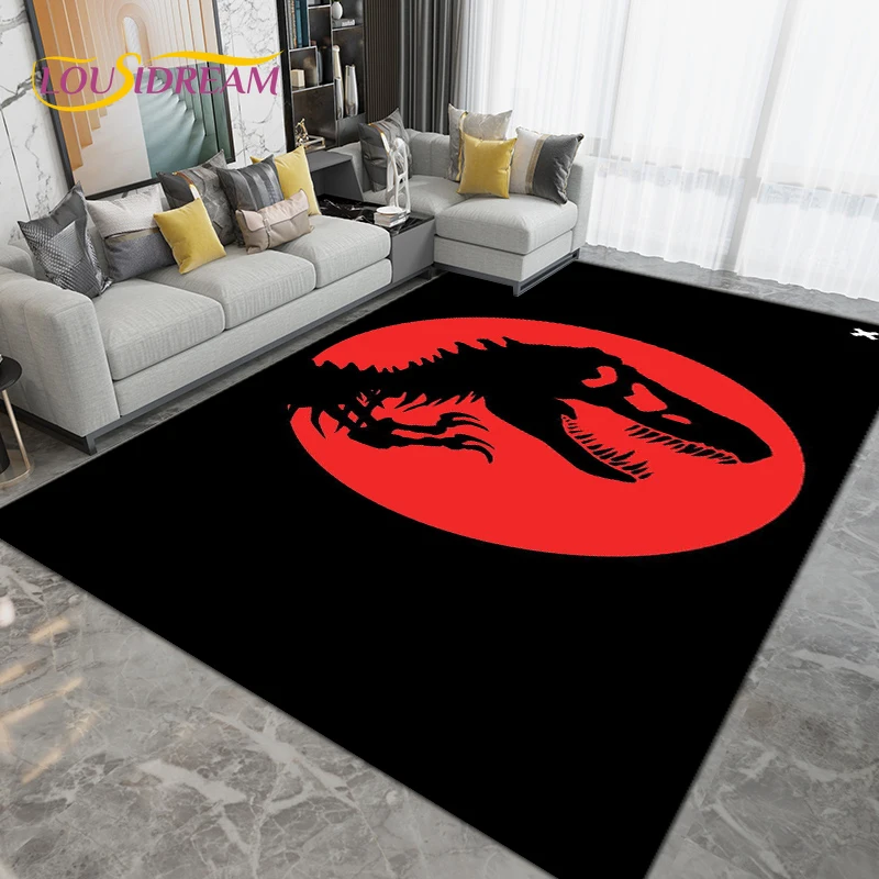 

Jurassic Park Dinosaur Cartoon Area Rug Large,Carpet Rug for Living Room Children's Room,Kids Play Crawl Non-slip Floor Mat Gift