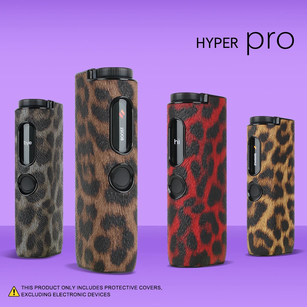 

PU leather protective case suitable for HYPER pro, with a leopard print pattern to protect electronic cigarette accessories.