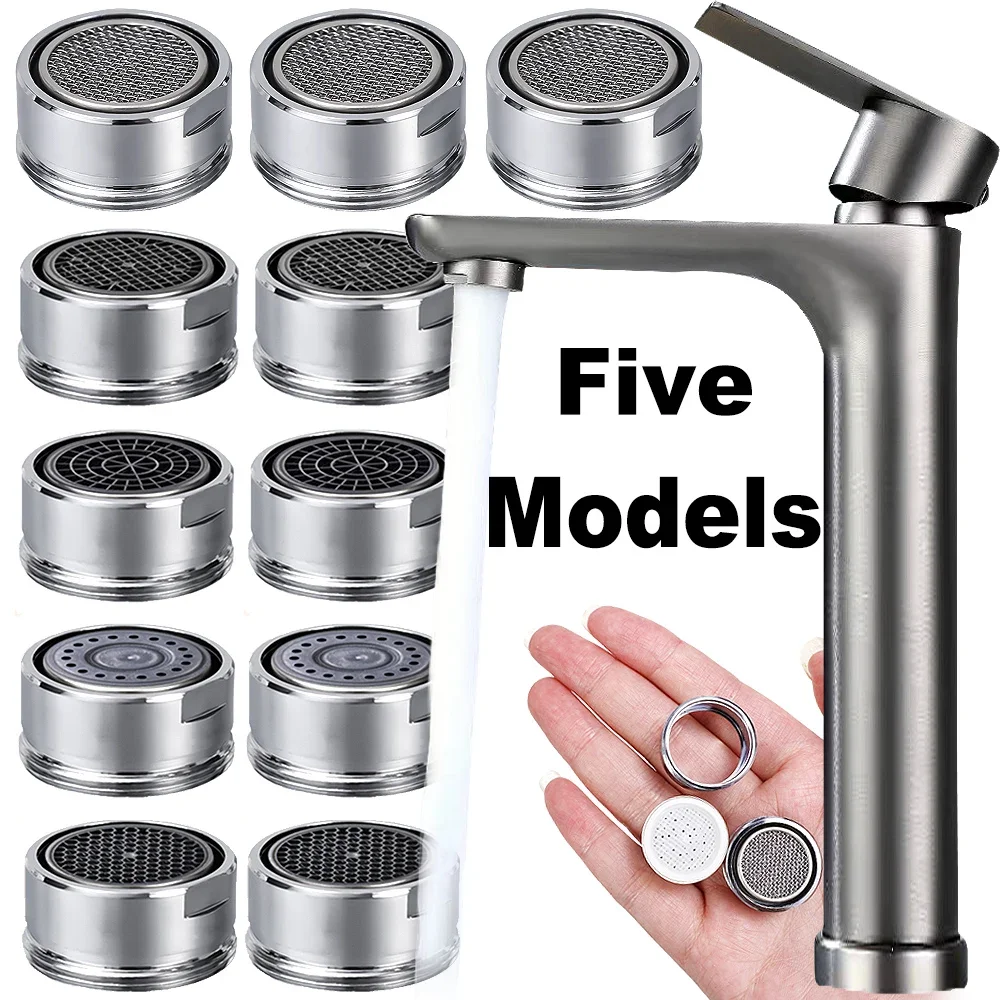 Faucet Bubbler Splash-proof Filter Mesh Core Replaceable Five Types Thread Mixed Nozzle Home Kitchen Bathroom Faucet Aerators