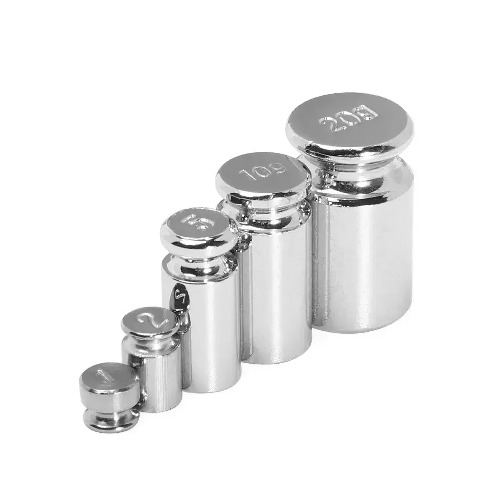 1/5Pcs Accurate Calibration Chrome Plating Scale Weights 1g/2g/5g/10g/20g/50g/100g Grams Weighing Scales For Home Tool