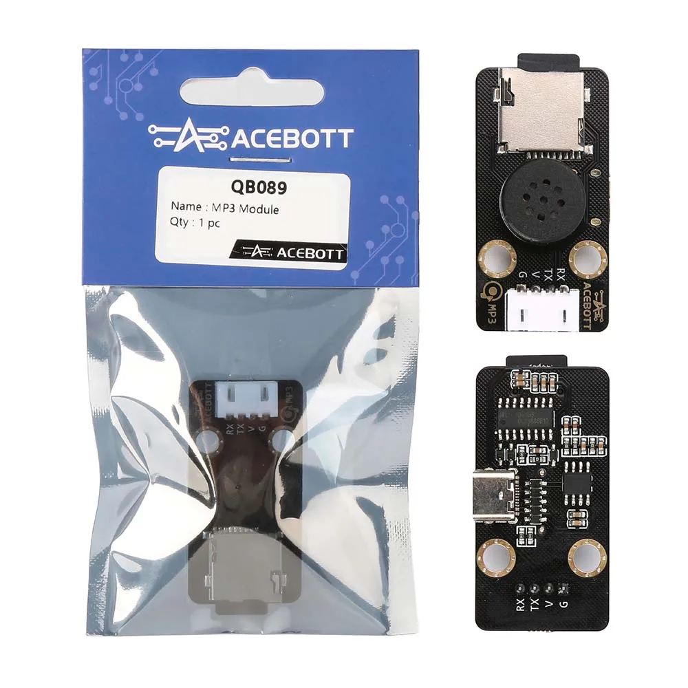 ACEBOTT SharkBot Smart Robot Car Kit with ESP32 for Arduino STEAM Programming Educational(Only MP3 expansion packs are availabl)