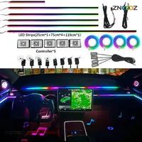 22 in 1 Car Atmosphere light 213  RGB Color Acrylic LED light strip Footwell lamp Horn light sound car Interior ambient lighting