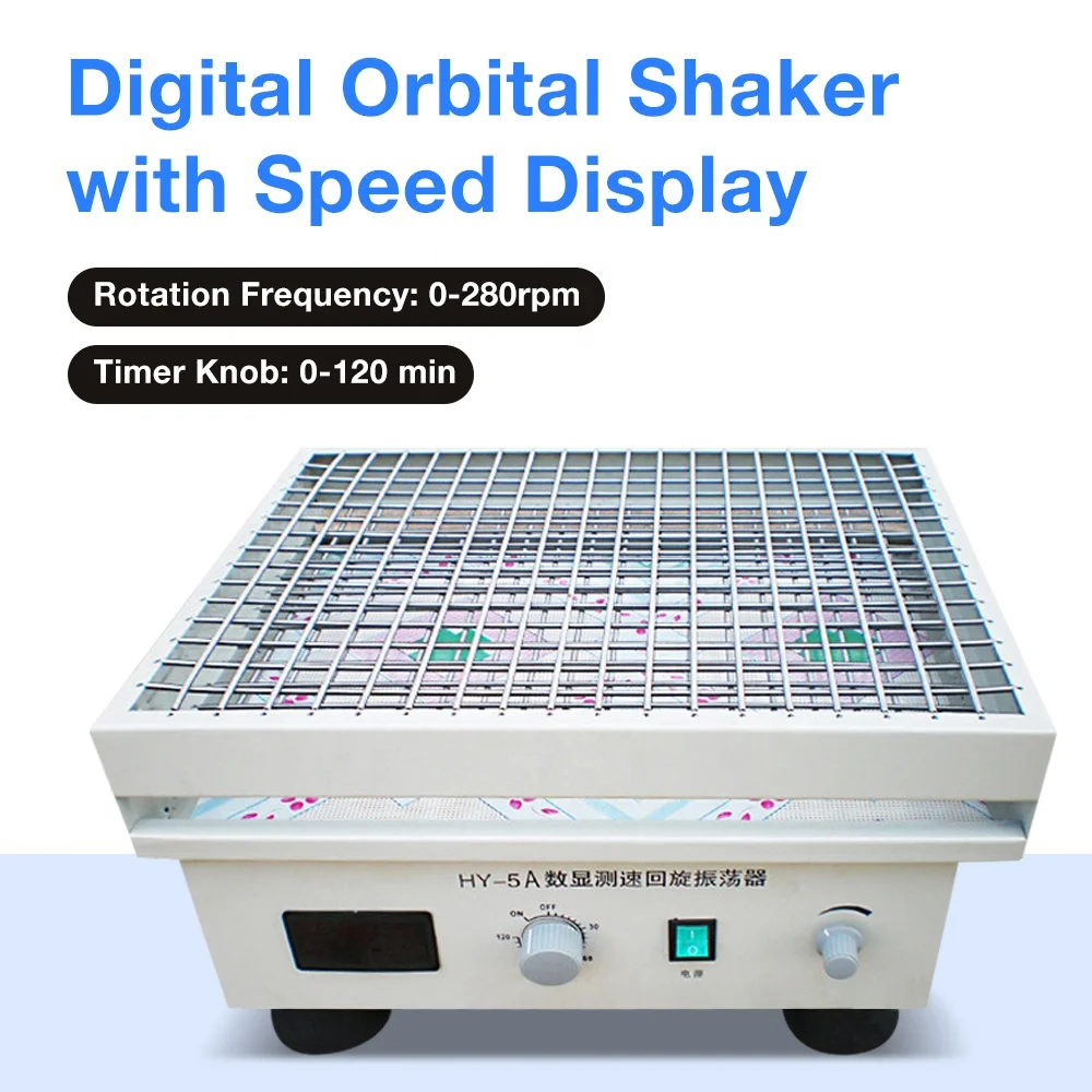 Wholesale Desktop Track Shaker for Lab Digital Display Orbital Shaker 280rpm Timer Constant Speed Laboratory Gyratory Oscillator
