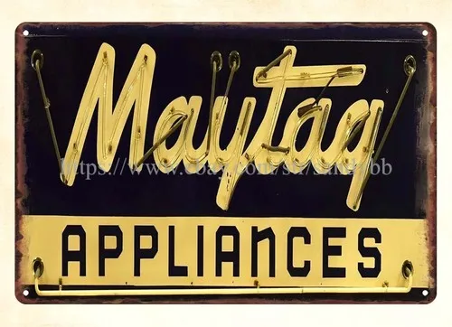 nostalgic  garage shop advertising wall art Appliances metal tin sign