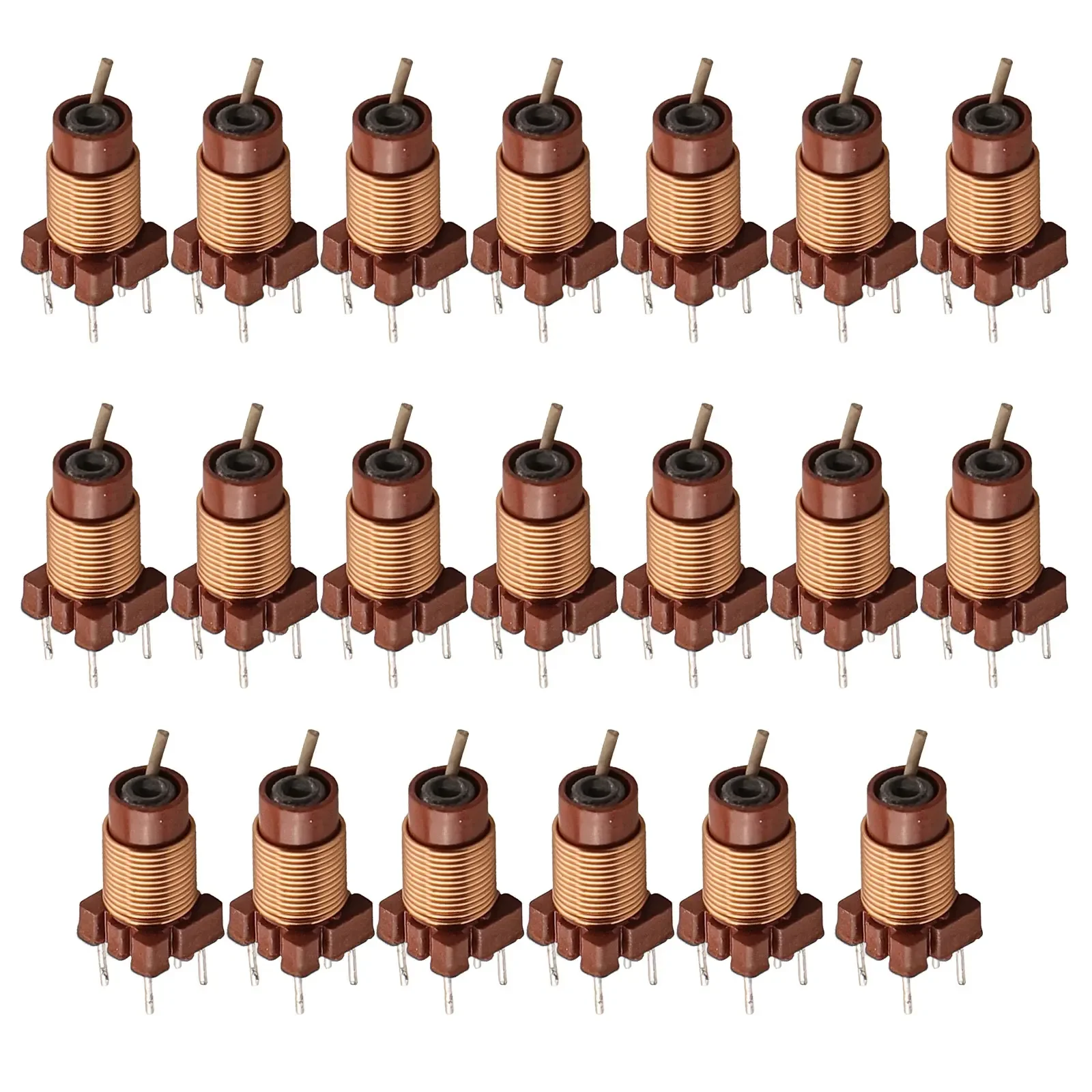 20pcs Ferrite Core Inductor Set With Adjustable Inductance 12T Design For Electronics Projects And Audio Equipment