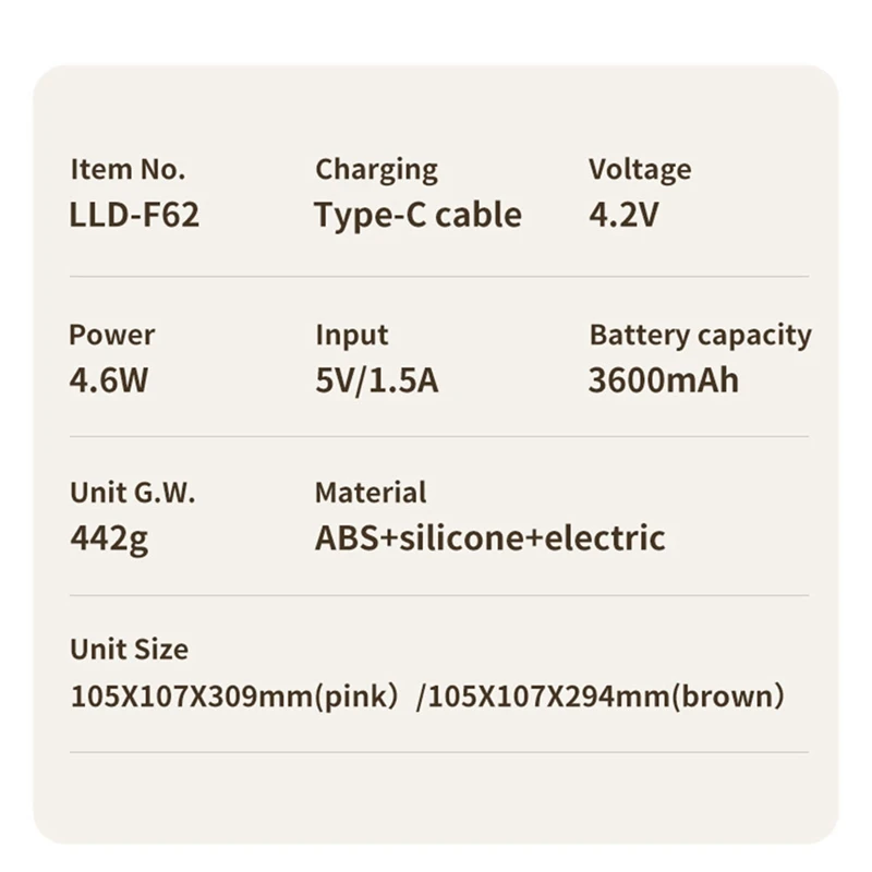 휴대용 블레이드리스 충전식 미니 자동차 선풍기, 무선 전기 공기 냉각기, 3600Mah 배터리