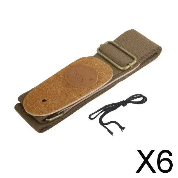 4-6pack Adjustable Guitar Strap for Folk/Acoustic/Electri Guitar Coffee