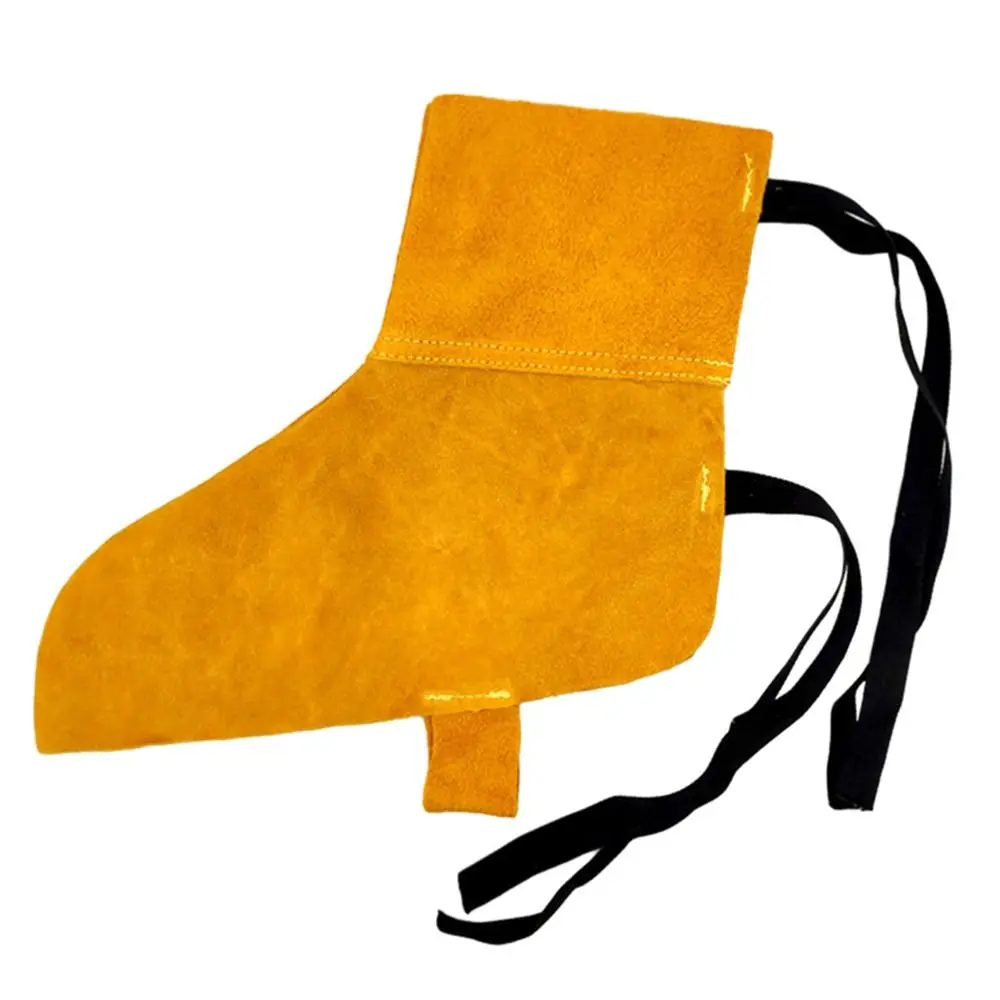 Thermal Insulation Cow Leather Welding Boot Safety Flame Resistant Welding Protective Feet Sleeve