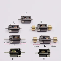 Micro Mini 10mm*15mm Electric Motor DC 6V-12V 26800RPM High Speed 1.5mm Dual Shaft for RC N-Scale HO Slot Car Rail Model