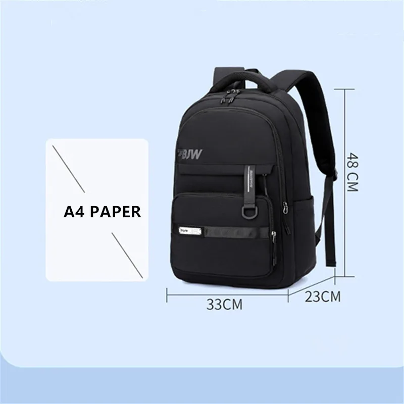 Latest BAIJIAWEI brand business minimalist style school backpack Nylon waterproof orthopedic schoolbags Men's laptop backpack