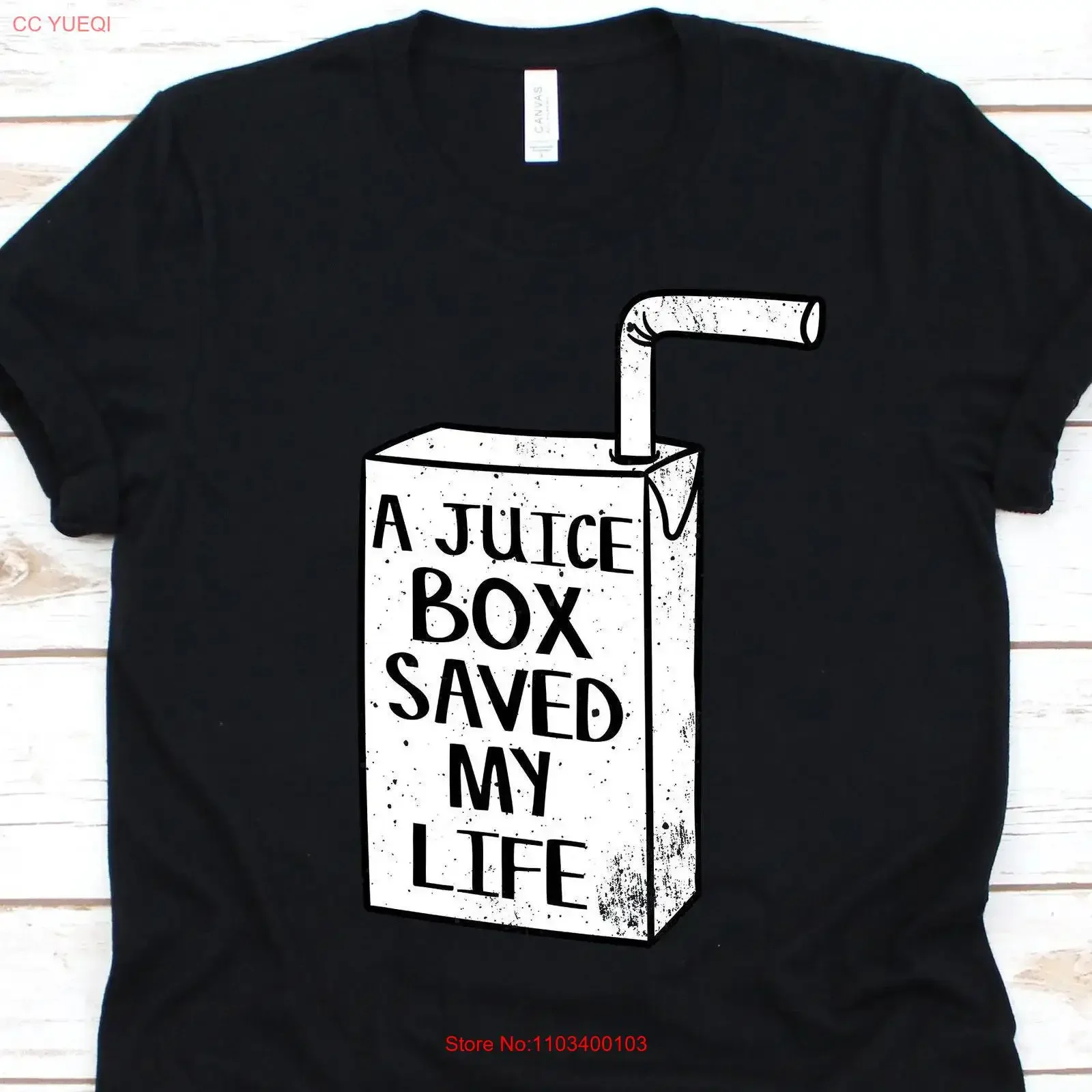 T-shirt « Une boîte de jus m'a sauvé la vie » – Conscientisation du diabète, soutien aux diabétiques, motif vintage délavé, légèrement extensible, style tendance