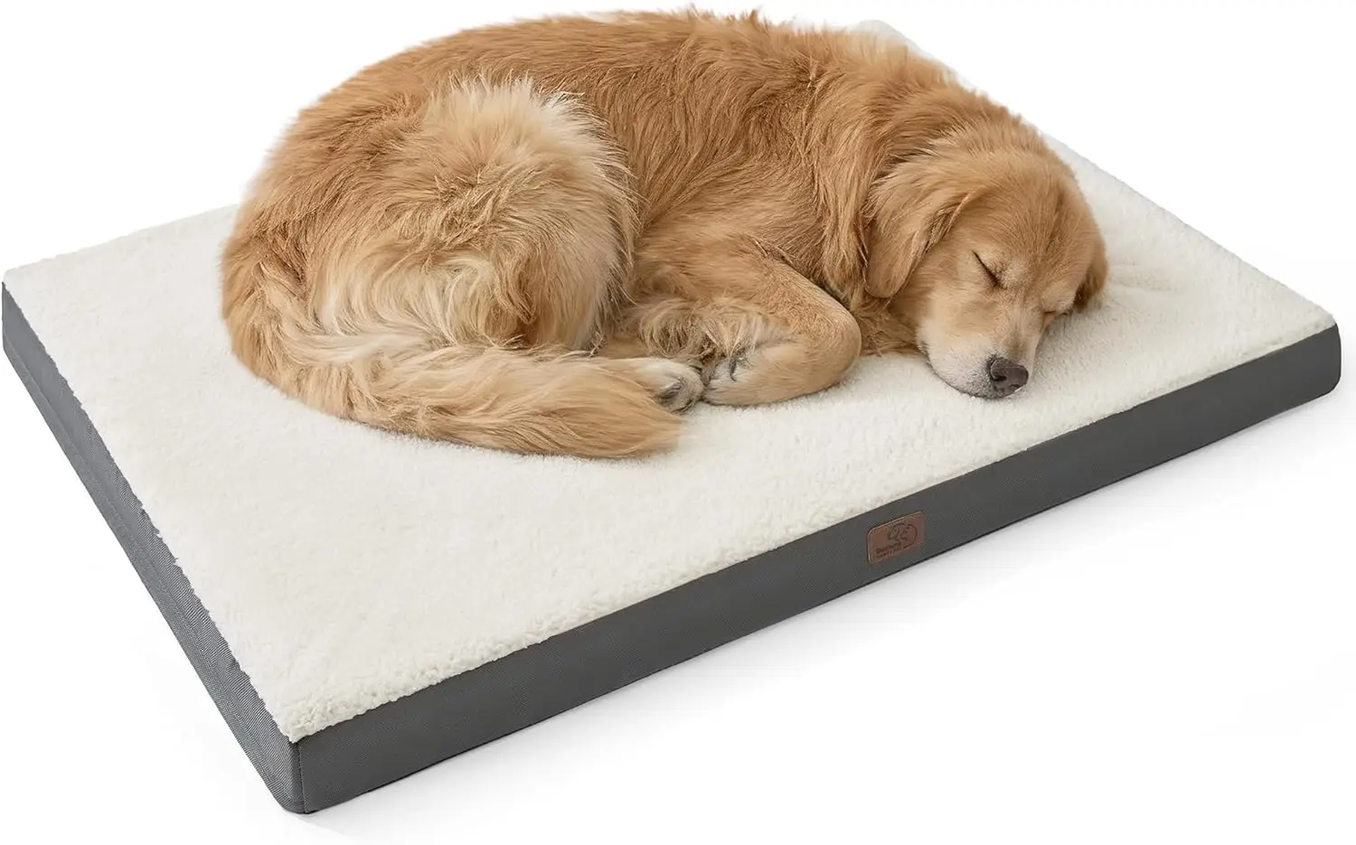 

Extra Large Dog Bed with Removable Washable Cover, Orthopedic Egg Crate Foam Mat for Pets Up to 100 lbs
