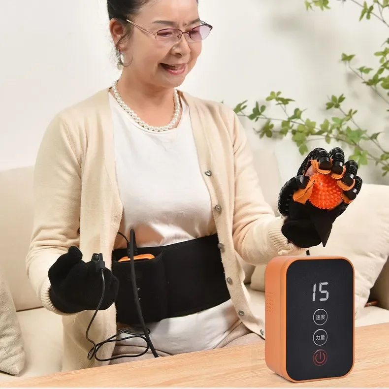Rehabilitation Robot Gloves, Hemiplegia Stroke Hand Stiffness, Electric Intelligent Rehabilitation Instrument Hand Massager