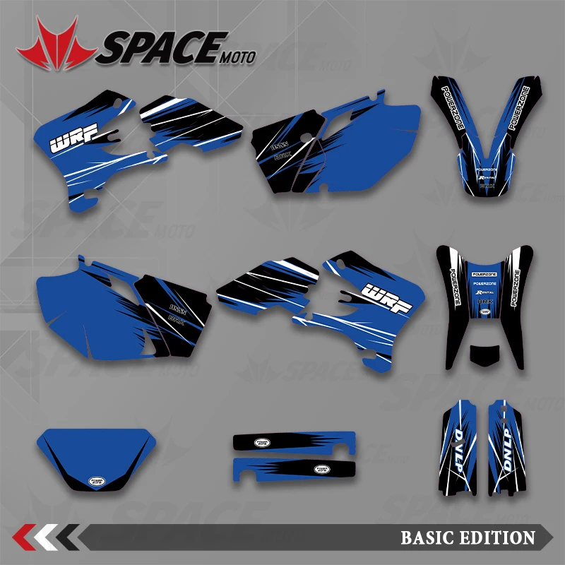 

SPACE MOTO графический фон наклейки наклейки мотоцикл для YAMAHA 03-04 05-06 WRF 250 450