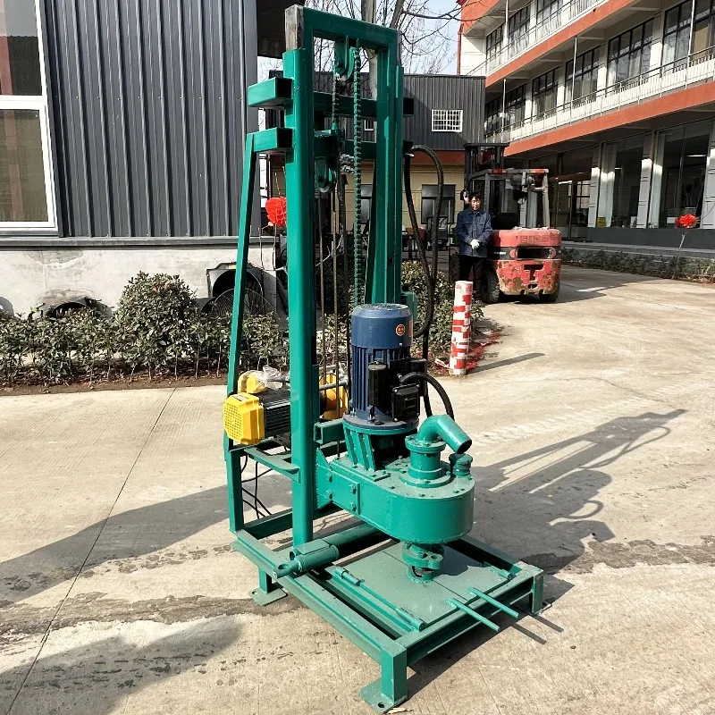 Portable Small Drilling Rig with Diesel Hydraulic 180m Deep Borehole Water Well Core Machine