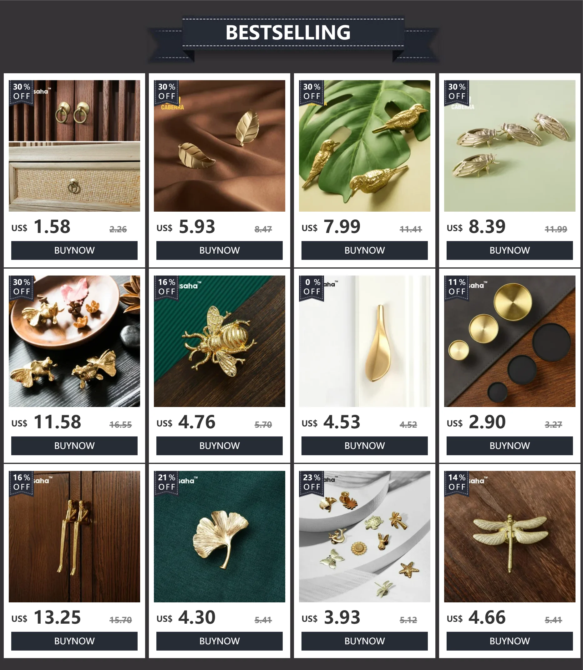 Lange Griffstücke aus Messing, nordisches Design, reines Kupfer, moderne Griffe, schlichte, goldfarbene, luxuriöse Griffe, Schrankgriffe, verstellbare, lange Griffstücke für Schränke. – Detail 1
