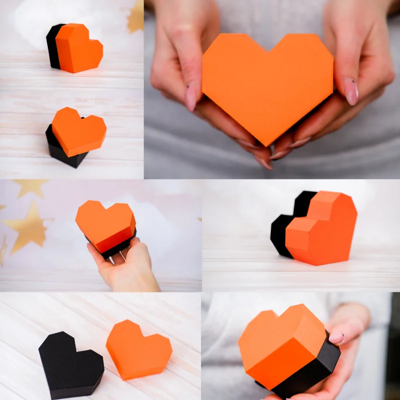 Heart-shaped Chocolate Box Metal Cutting Dies for DIY Scrapbooking Album Paper Cards Decorative Crafts Embossing Die Cuts