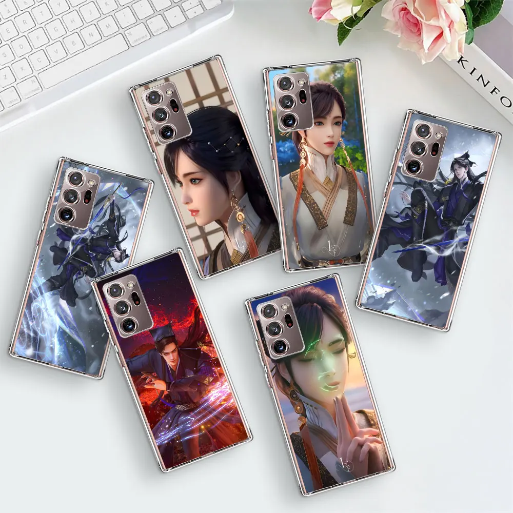 The Island of Siliang Case for Samsung Galaxy Note 9 10 Plus 20 Ultra 5G 8 10 Lite TPU Soft Phone Cover J4 J6 2018 M21 M52 Shell