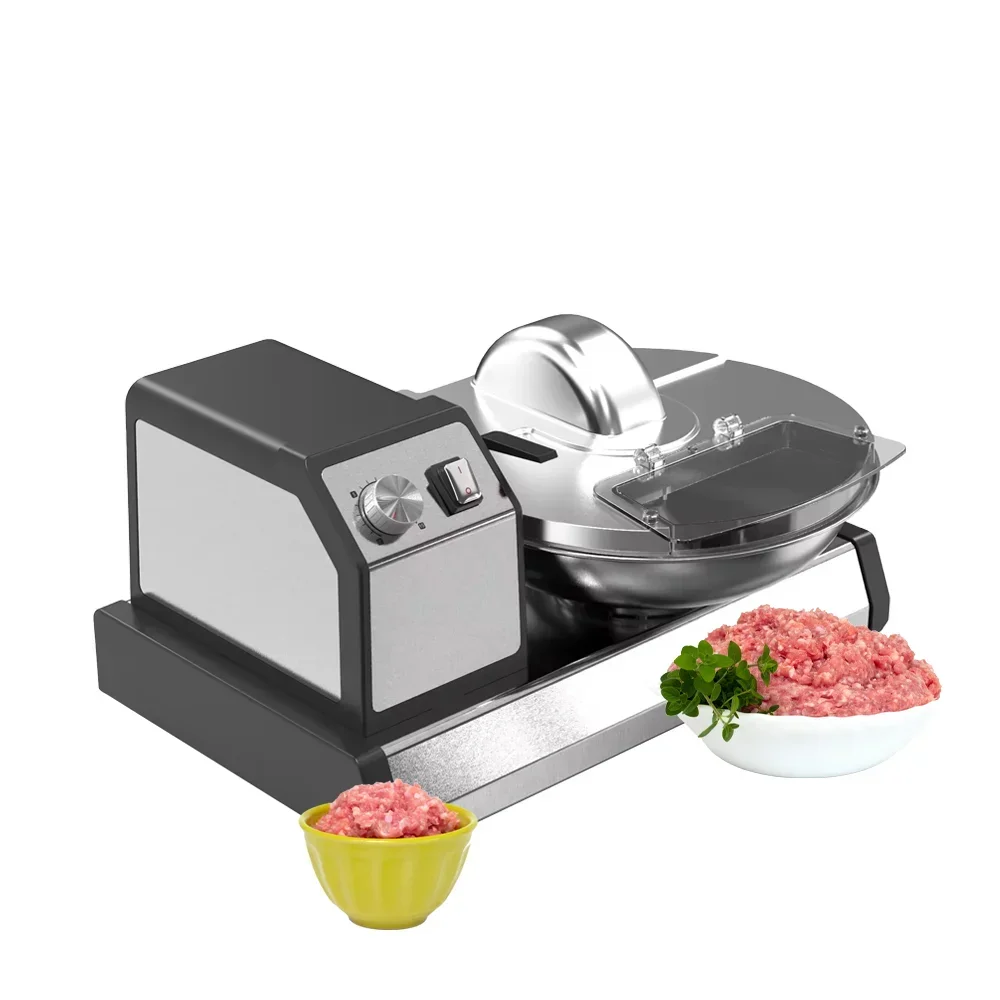 110V Commercial Meat Bowl Cutter Machine Commercial Meat Cutter Food Chopping Machine