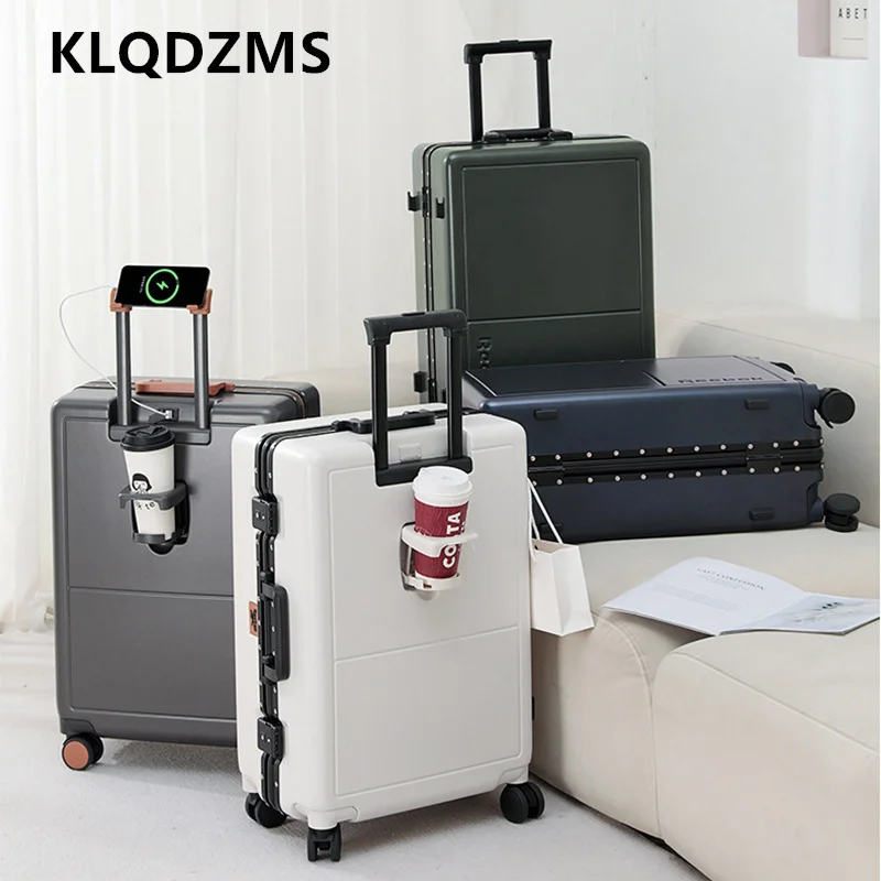 KLQDZMS Handheld Travel Suitcase Boarding Box Men's Business Trolley Case 20