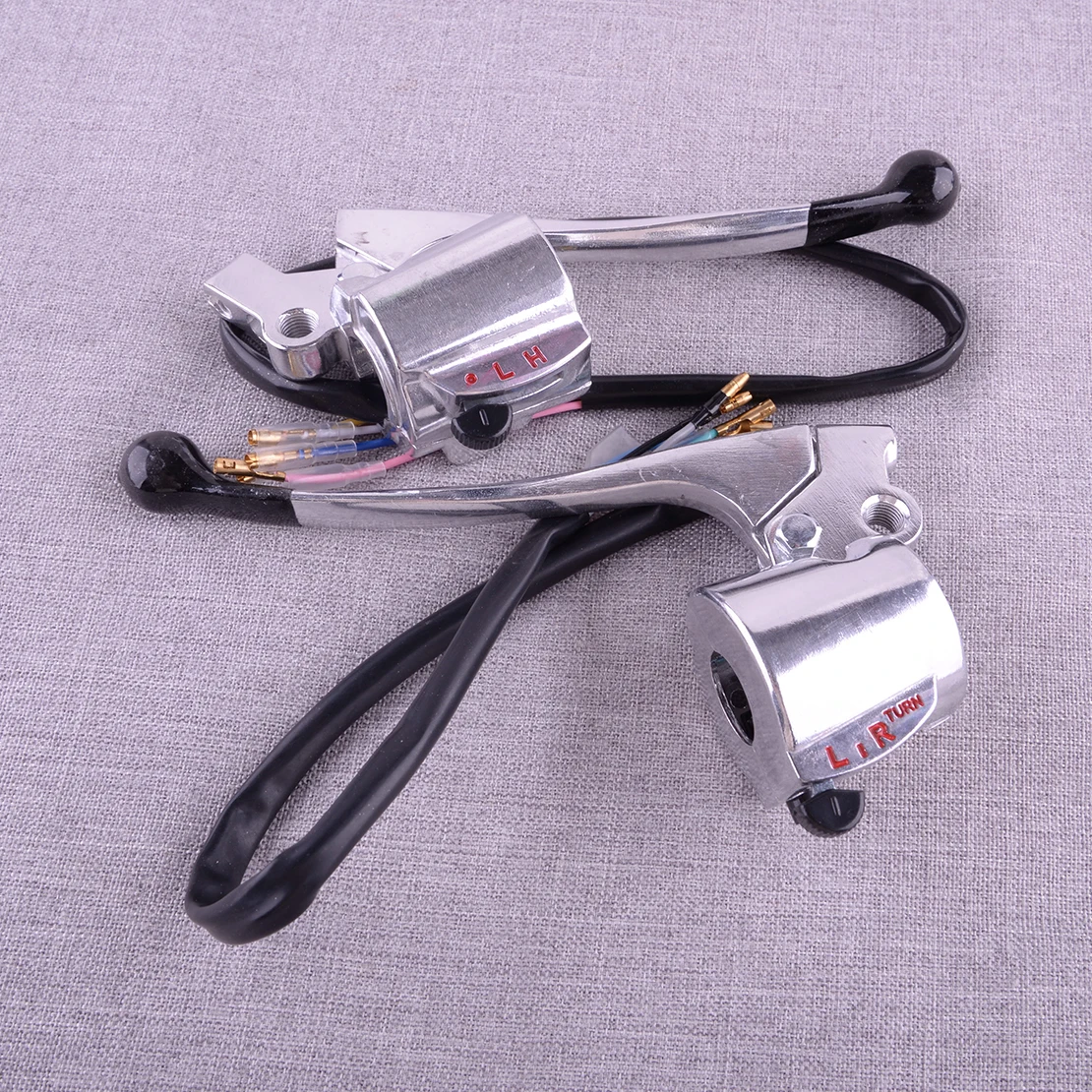 

2 шт. полный рычаг переключателя ручки руля подходит для Honda CB125 CB100 53175-028-672 53178-028-672 35250-107-671 35300-107-671