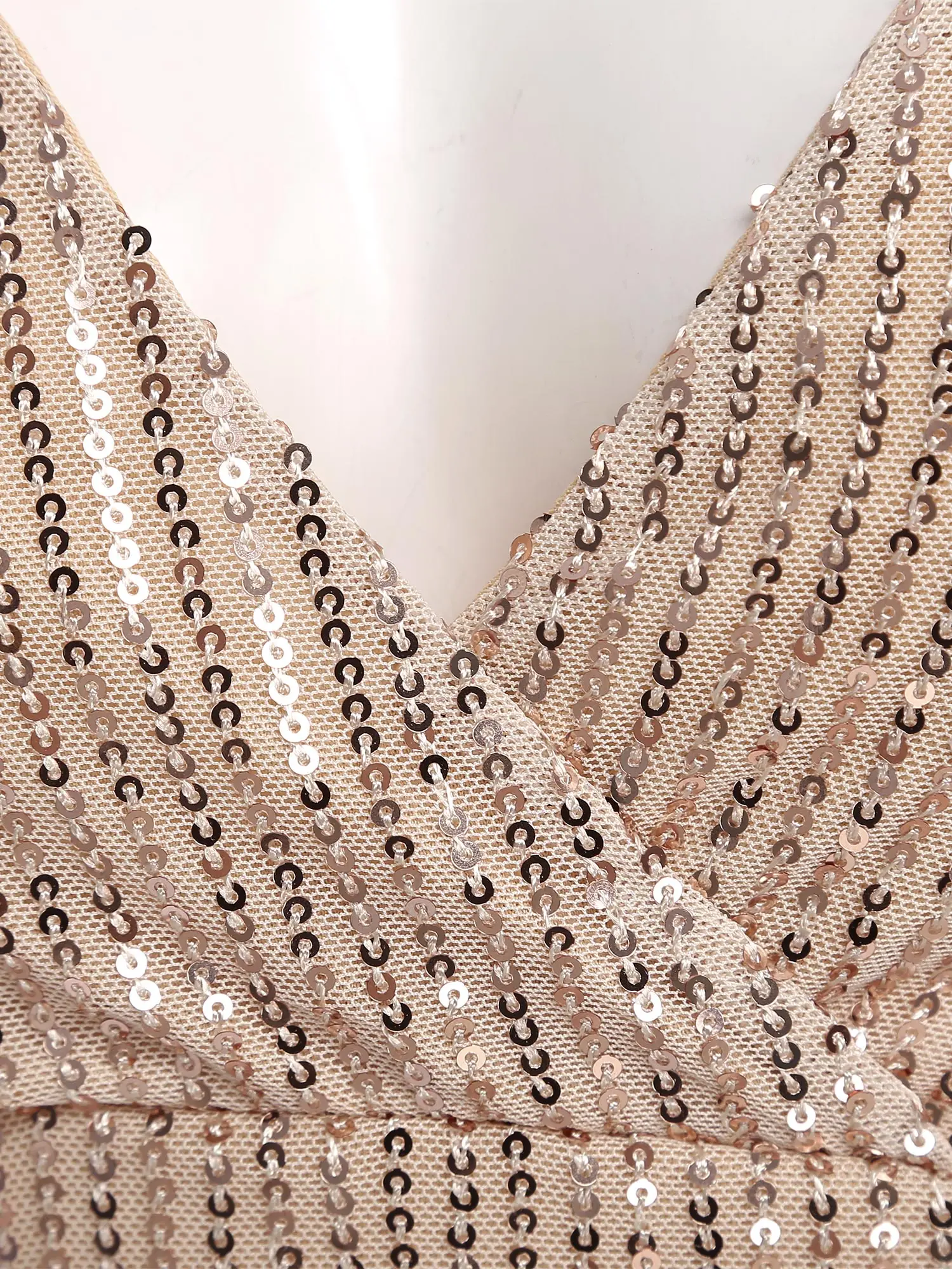 Women Sequin Mini Dress Long Split Sleeve V Neck Backless Sparkly Cocktail Party Bodycon Dress Banquet Prom Night Out Clubwear