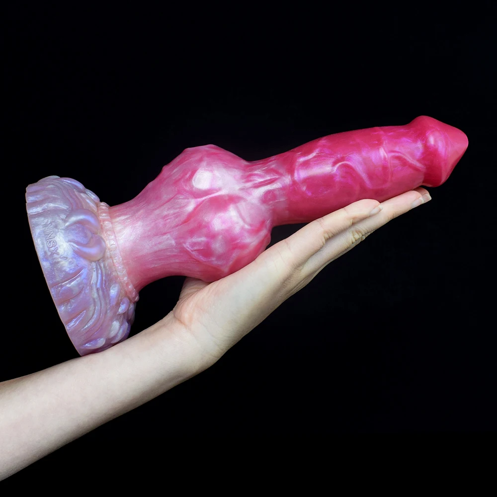 SMMQ Big Dog Knot Penis With Suction Cup Silicone Butt Plug Men Women Masturbators Fantasy Anal Sex Toys