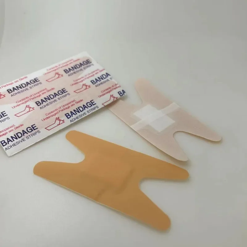 Kit de primeiros socorros adesivo impermeável, bandagem adesiva, borboleta, H-Shaped, PE, Band-Aid, 100pcs