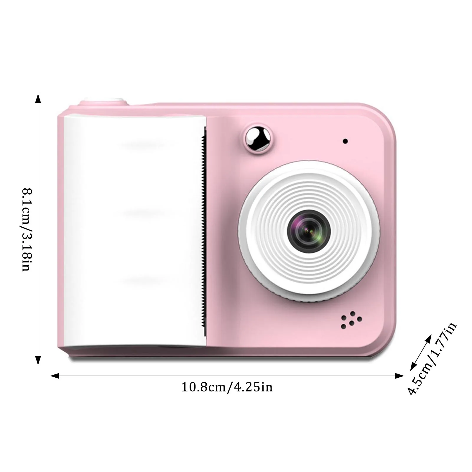 كاميرا رقمية للأطفال مطبوعة فورية مع عرض أكبر وتصميم عالي الدقة هدية لعيد الشكر للأطفال #5