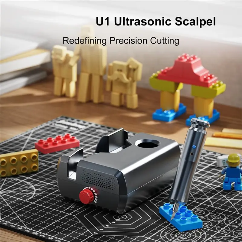 Y42A-Cutting Knife Handheld Electric Ultrasonic Cutter 40Khz 40W DIY Tool For Plastic PVC 3D Printing Model Trimming US Plug