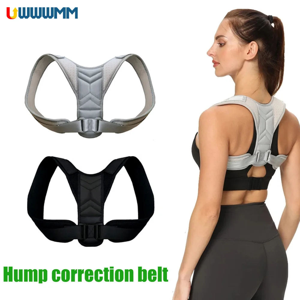 1Pcs Adjustable Compression Back Brace Posture Corrector Women Men Back Stretcher Posture Strap Shoulder Belt Back Pain Relief