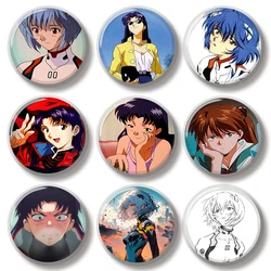44MM Rei Asuka Anime Pin Soft Button Pin Jewelry Creative Badge Cartoon Brooch Lapel Pin Canvas Bag Backpack Decoration