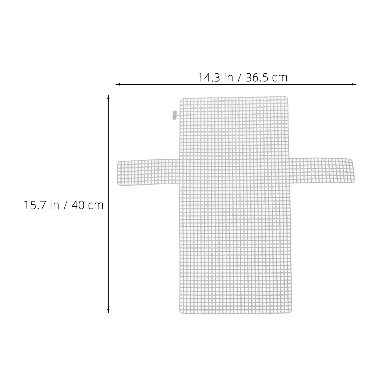 8 Pcs Hook Knitted Bag Mesh Diy Shoulder Crochet Cross Blank Canvas For Embroidery Needlepoint Handbag Making Plastic Crafts